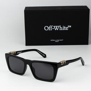 Off-White ALBANY Men Sunglasses Black Grey Square OERI13E ALBANY 1007